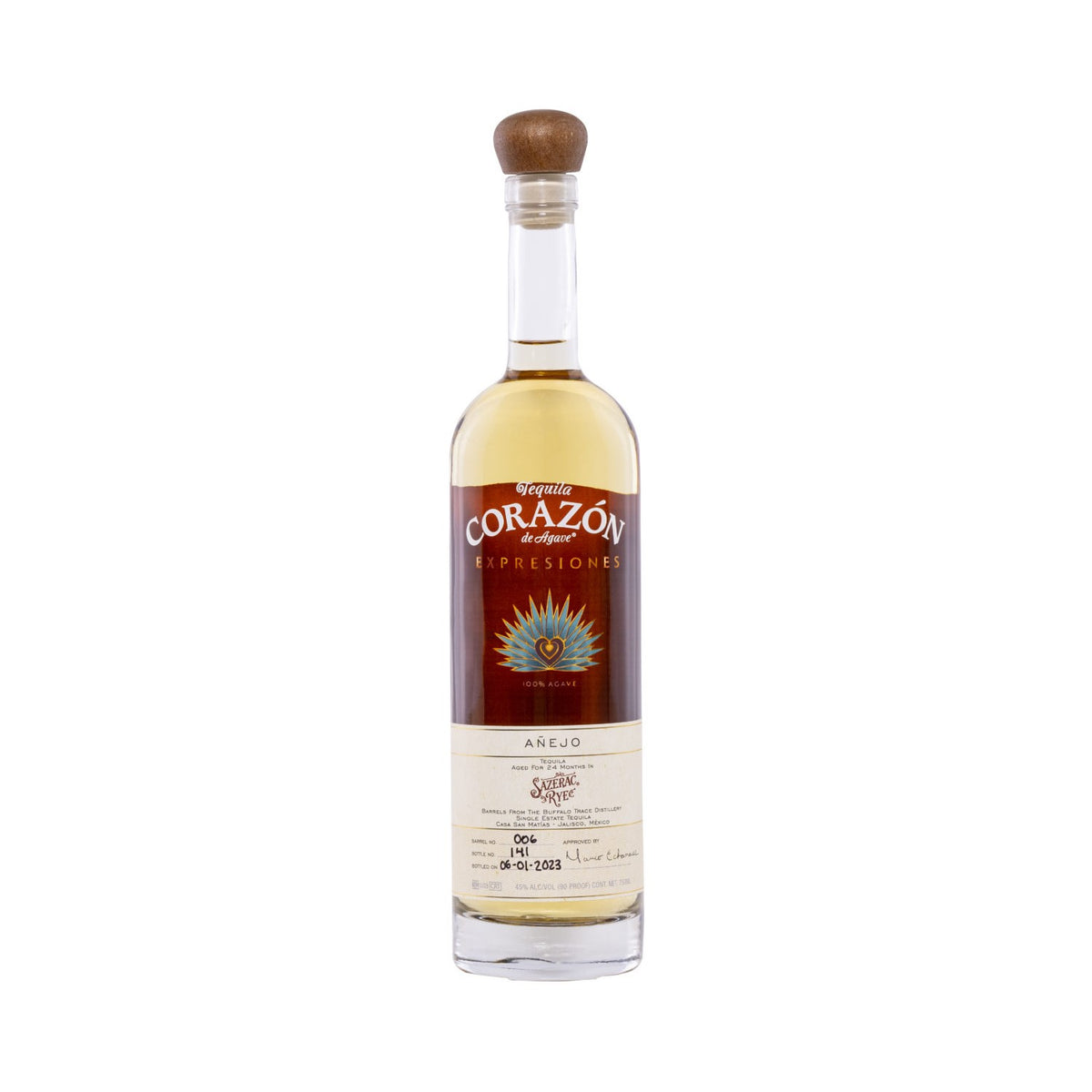 Corazon Expresiones Anejo Rested in Sazerac Rye Barrels – Paragon